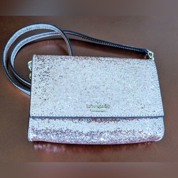 kate spade Handbags - Kate Spade Crossbody - Rose Gold Sparkle